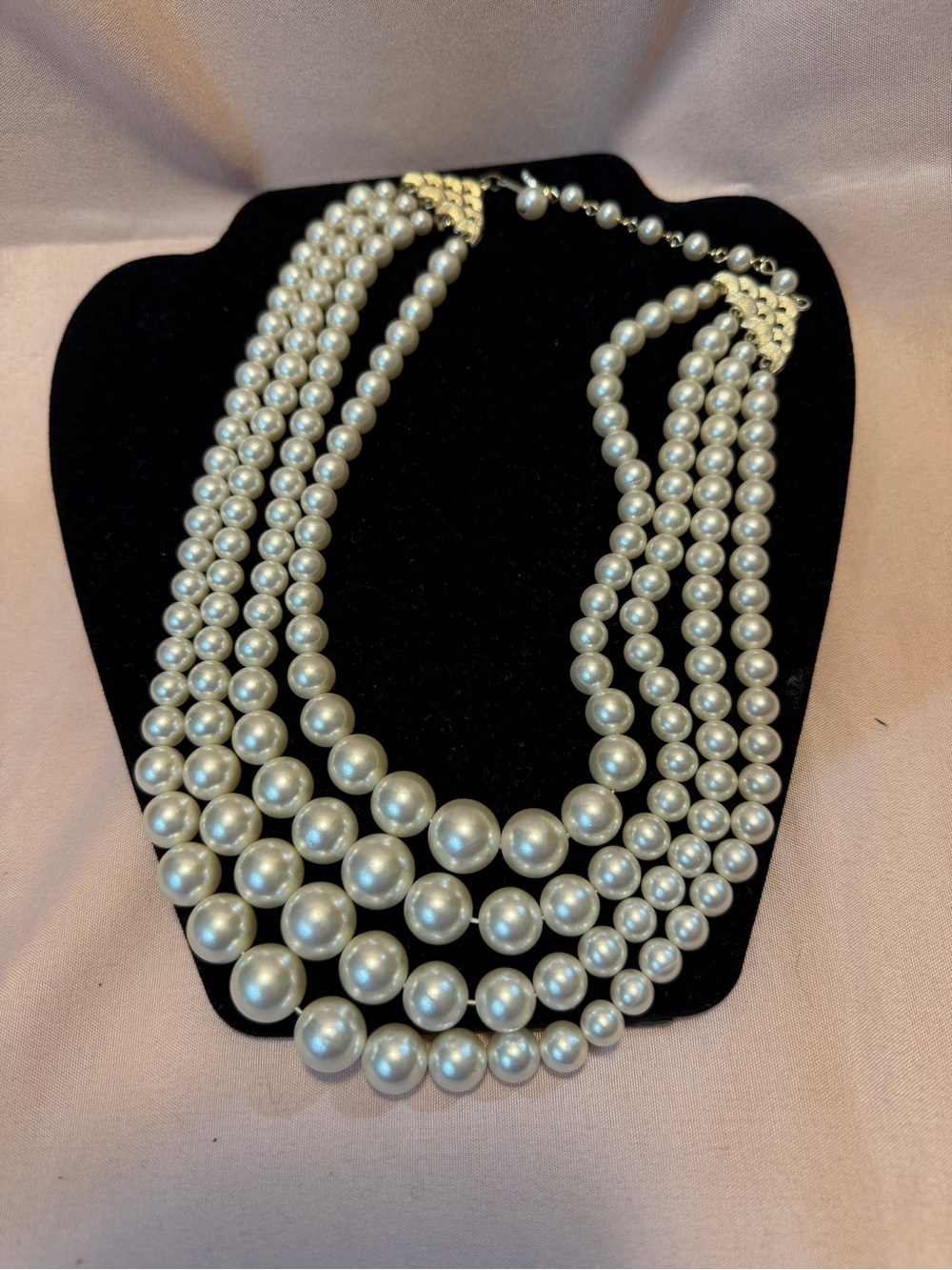 Classic Multi-Strand White Pearl Necklace - Women Jewelry